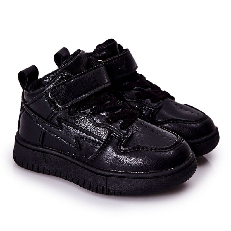 FR1 Scarpe sportive alte per bambini nere Bartnie nero
