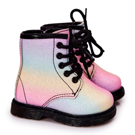 FR1 Stivali caldi per bambini con cerniera Pastel Goopy multicolore