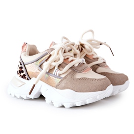 Scarpe Sportive Bambini Sneakers Beige Rommie