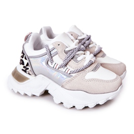 FR1 Scarpe Sportive Bambini Sneakers Bianco Rommie multicolore