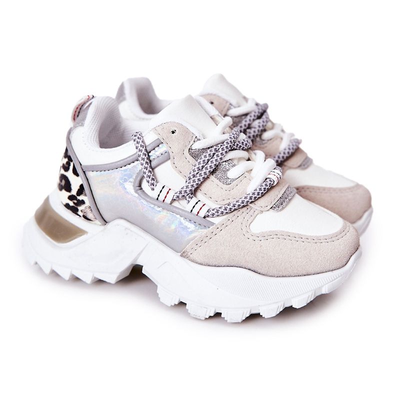 FR1 Scarpe Sportive Bambini Sneakers Bianco Rommie multicolore