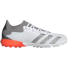 Scarpe da calcio Adidas Predator Freak.3 L Tf M FY6292 bianco, bianco, grigio/argento bianco