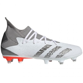 Scarpe da calcio Adidas Predator Freak.3 Sg M FY6306 bianco grigio