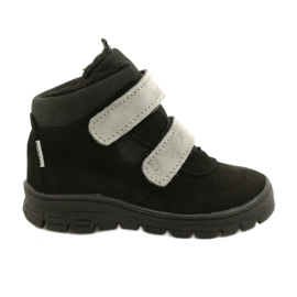 Ragazzi neri impermeabili con velcro mazurek 1360 nero