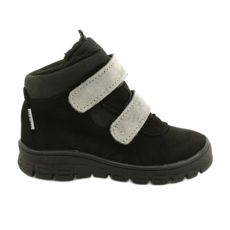 Stivali Neri Impermeabili con Velcro Mazurek 1360 nero grigio