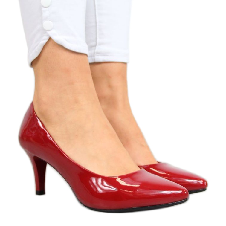 Décolleté laccate Sergio Leone W SK149B rosso