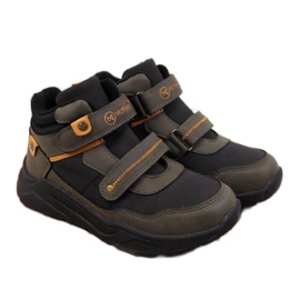 Stivali con isolamento in velcro McKeylor Jr JAN59B kaki bianco verde