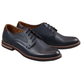 Scarpe in pelle Gregor M 1836 blu navy