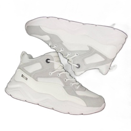 Sneakers sulla piattaforma Big Star W GG274643 bianco bianca