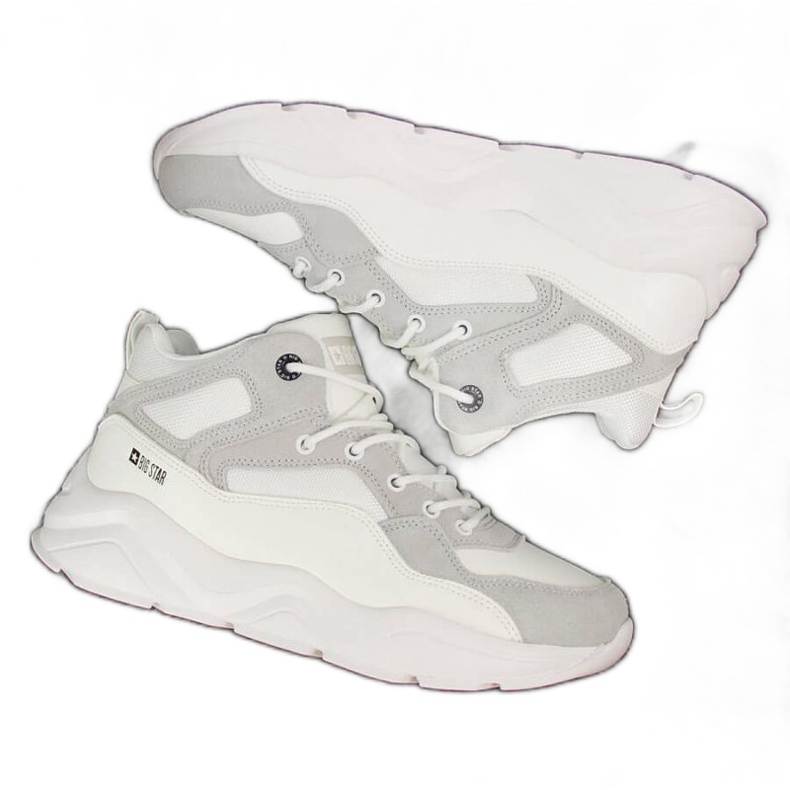 Sneakers sulla piattaforma Big Star W GG274643 bianco bianca