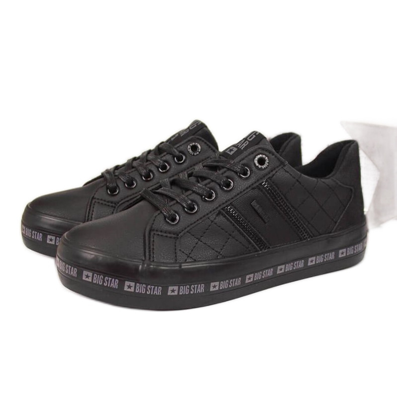 Sneakers basse nere sulla piattaforma Big Star W II274070 nero