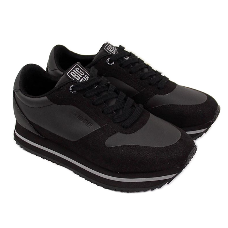 Scarpe sportive nere sulla piattaforma Big Star W II274217 nero