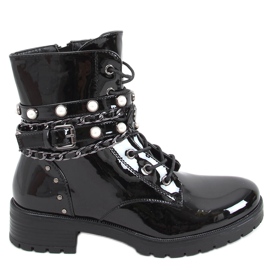 Stivali laccati Anite Black nero