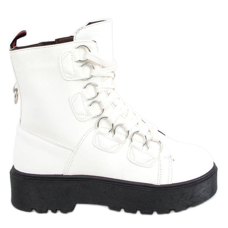 Stivali stringati Hean Blanco bianca