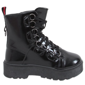 Stivali stringati Hean Negro nero