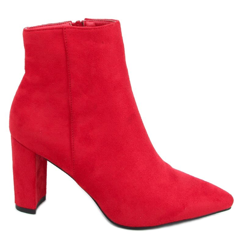 Stivaletti con tacco alto Line Red rosso