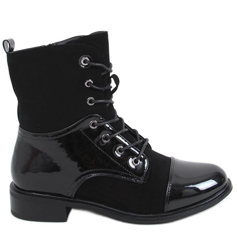 Stivali in vernice Nina Black nero