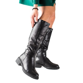 TRENDI Stivali casual caldi nero
