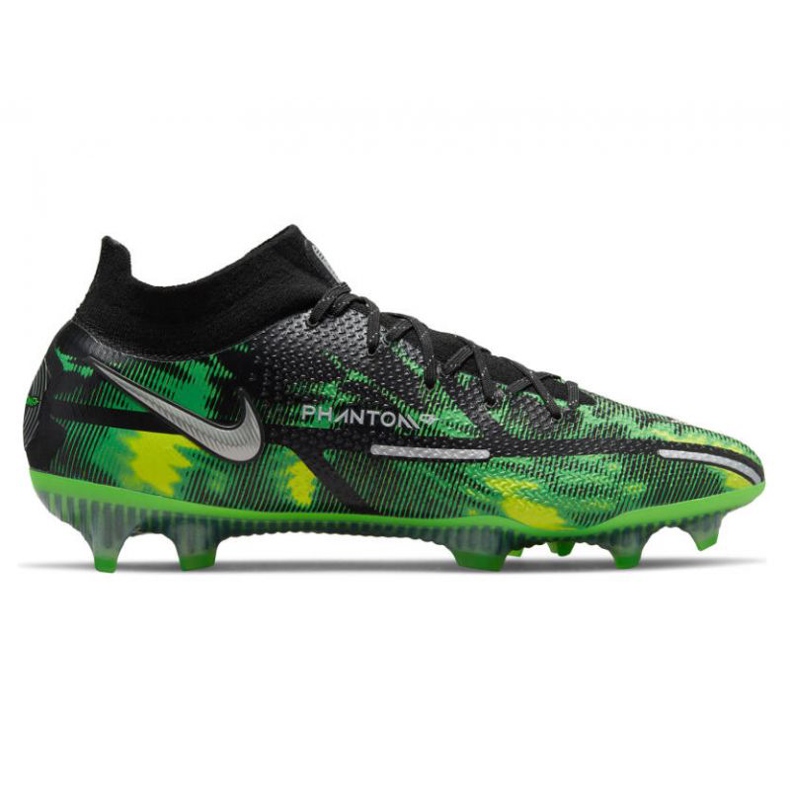 Nike Phantom GT2 Elite Df Sw Fg M DM0731-003 scarpe da calcio multicolore verde