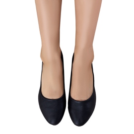 Ballerine in ecopelle scamosciata nere di Silma nero