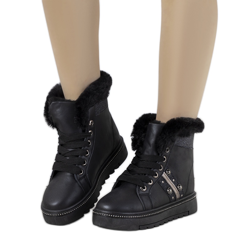 Bernal sneakers invernali nere nero