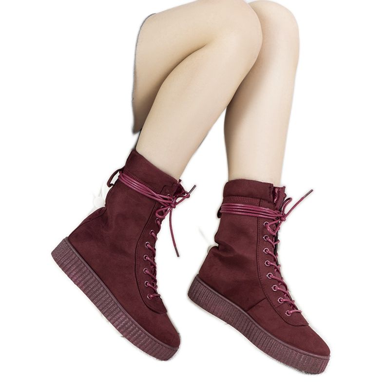 Sneakers invernali bordeaux Soliz rosso