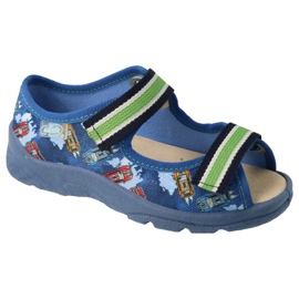 Inserto in pelle di Befado per bambini 869x163 blu