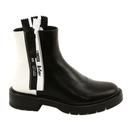 Stivali in bianco e nero da donna Lee Cooper LCJ-21-47-0650LA