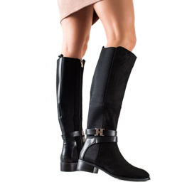Yes Mile Stivali alti alla moda nero
