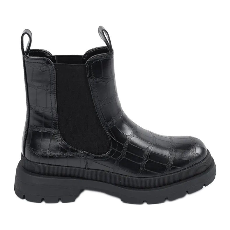 Stivaletti Chelsea Neri Con Ecopelle nero