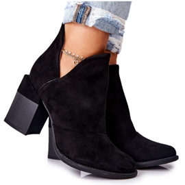 PM1 Stivali Donna Con Tacco Taglio Nero Meliori