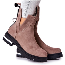 PS1 Stivaletti caldi Stivaletti Jodhpur Con cerniera Cappuccino My Way cachi