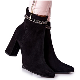 Stivali Alti in Pelle Laura Messi Nero 2203