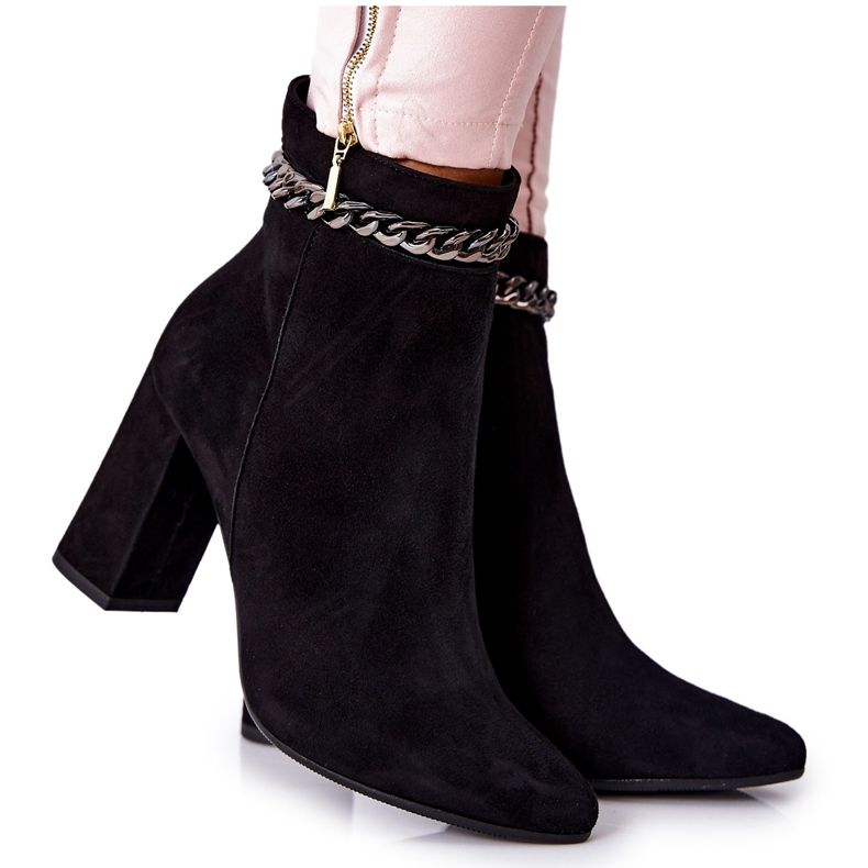 Stivali Alti in Pelle Laura Messi Nero 2203