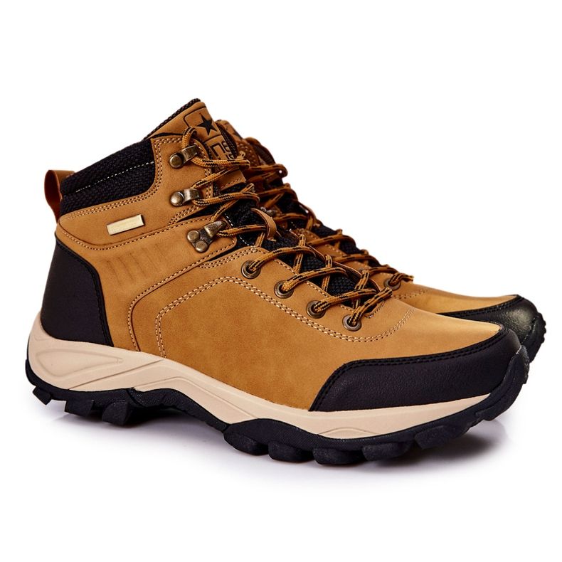 PE1 Scarpe da trekking calde da uomo Camel Dannis marrone