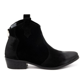 Exquisite Stivali da donna in pelle 1128EX neri nero
