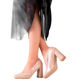 Bestelle Décolleté classiche laccate beige