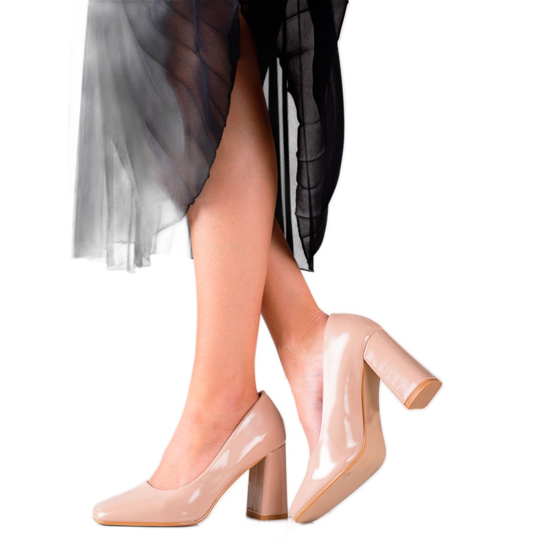 Bestelle Décolleté classiche laccate beige