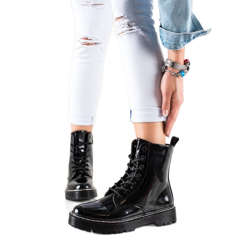 Vinceza Trappers eleganti e caldi nero