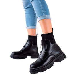 Bestelle Lavoratori slip-on con cerniera nero