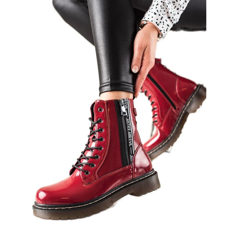 W. Potocki Trappers laccati rossi Potocki rosso