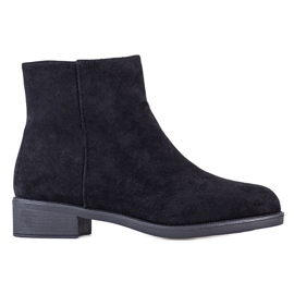 Ideal Shoes Stivaletti casual in pelle scamosciata nero