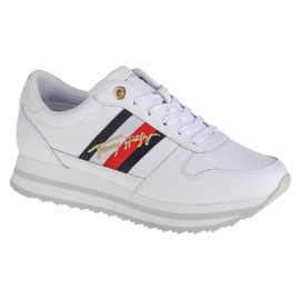Tommy Hilfiger Signature Runner Sneaker W FW0FW05218-YBR bianco