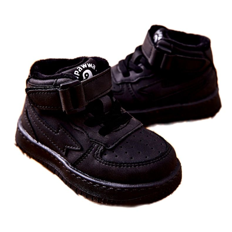 PA1 Scarpe Sportive Alte Da Bambino Nere Clafi nero