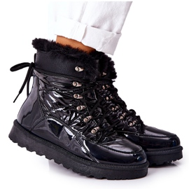 POTOCKI Stivali da neve alti con pelliccia Black Sneezy nero