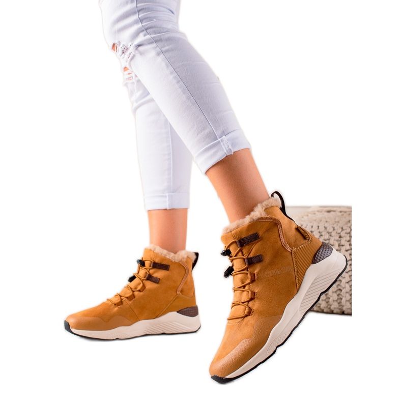 Doposci da donna Big Star II274262 marrone giallo
