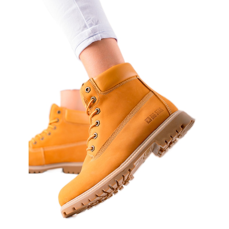 Scarponi da Trekking da Donna Big Star II274447 marrone giallo