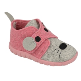 Scarpe per bambini Befado 526P104 rosa grigio