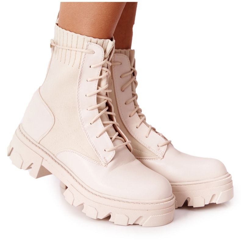 PS1 Stivali Donna Workers Beige Megan