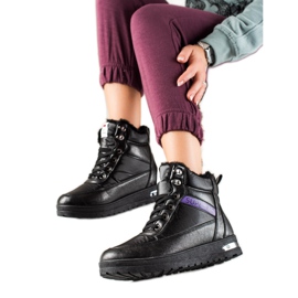 TRENDI Doposci Con Glitter Supermo nero